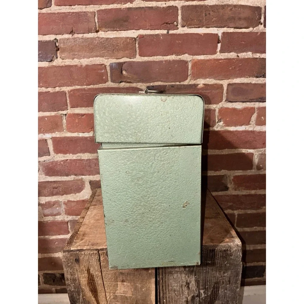Hamilton Skotch Porta-File Green Metal Document Storage‎ Box